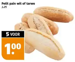 Poiesz Petit pain wit of tarwe aanbieding