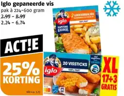 Poiesz Iglo gepaneerde vis aanbieding