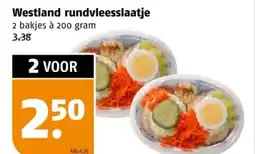 Poiesz Westland rundvleesslaatje aanbieding