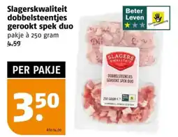 Poiesz Slagerskwaliteit dobbelsteentjes gerookt spek duo aanbieding