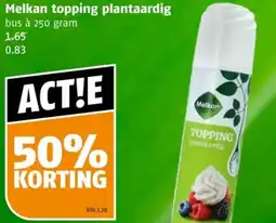 Poiesz Melkan topping plantaardig aanbieding