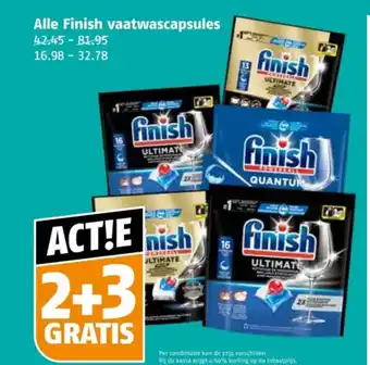 Poiesz Alle Finish vaatwascapsules aanbieding