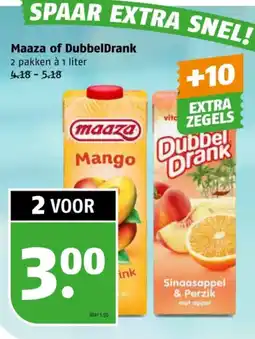 Poiesz Maaza of DubbelDrank aanbieding