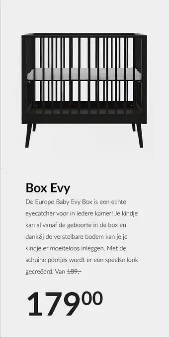 Babypark Box Evy aanbieding