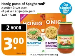 Poiesz Honig pasta of Spagheroni aanbieding