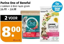 Poiesz Purina One of Beneful aanbieding