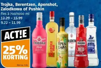 Poiesz Trojka, Berentzen, Apenshot, Zalodkowa of Pushkin aanbieding