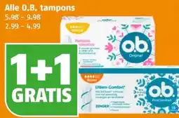 Poiesz Alle O.B. tampons aanbieding