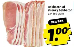 Boni Bakbacon of streaky bakbacon aanbieding