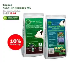 Welkoop Ecotop tuin- en koemest 45L aanbieding