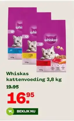 Welkoop Whiskas kattenvoeding 3,8 kg aanbieding