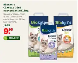 Welkoop Biokat's Classic 3in1 kattenbakvulling aanbieding