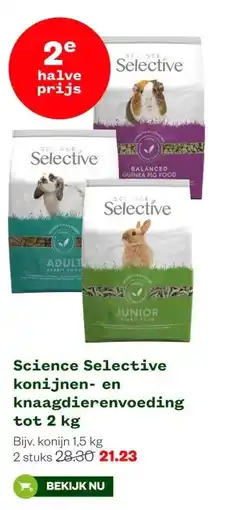 Welkoop Science Selective konijnen- en knaagdierenvoeding tot 2 kg aanbieding