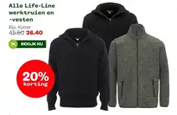 Welkoop Alle Life-Line werktruien en -vesten aanbieding