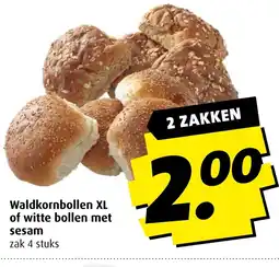 Boni Waldkornbollen XL of witte bollen met sesam aanbieding