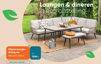 Van der Garde tuinmeubelen Allasio lounge dining set aanbieding