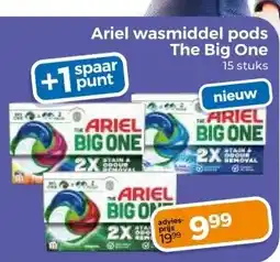 Trekpleister Ariel wasmiddel pods The Big One aanbieding