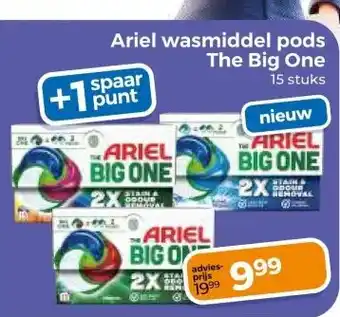 Trekpleister Ariel wasmiddel pods The Big One aanbieding