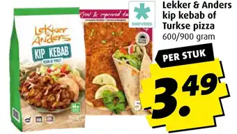 Boni Lekker & Anders kip kebab of Turkse pizza aanbieding