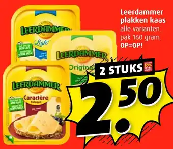 Boni Leerdammer plakken kaas aanbieding