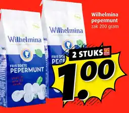 Boni Wilhelmina pepermunt aanbieding