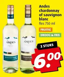 Boni Andes chardonnay of sauvignon blanc aanbieding