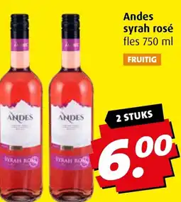 Boni Andes syrah rosé aanbieding