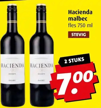 Boni Hacienda malbec aanbieding