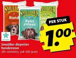 Boni Smuldier diepvries hondenvoer aanbieding