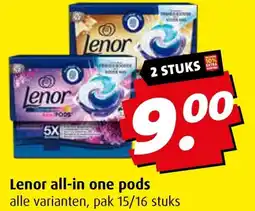 Boni Lenor all in one pods aanbieding