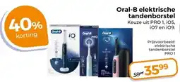 Trekpleister Oral-B elektrische tandenborstel Keuze uit PRO 1, 105, aanbieding