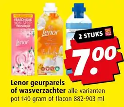 Boni Lenor geurparels of wasverzachter aanbieding