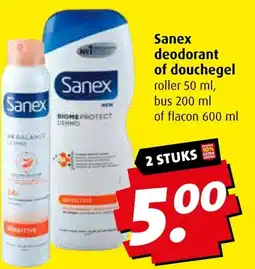 Boni Sanex deodorant of douchegel aanbieding