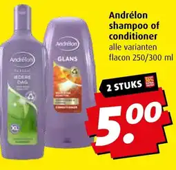 Boni Andrélon shampoo of conditioner aanbieding