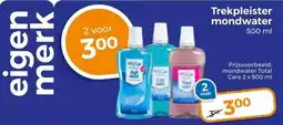 Trekpleister Prijsvoorbeeld: mondwater Total Care 2 x 500 ml aanbieding