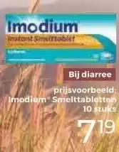 Trekpleister Bij diarree prijsvoorbeeld: Imodium Smelttabletten 10 stuks aanbieding