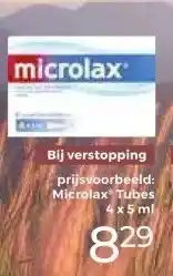 Trekpleister Bij verstopping prijsvoorbeeld: Microlax Tubes 4x5ml aanbieding