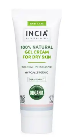 De Online Drogist Incia Baby Care 100% Natural Gel Cream For Dry Skin aanbieding