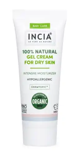 De Online Drogist Incia Baby Care 100% Natural Gel Cream For Dry Skin aanbieding