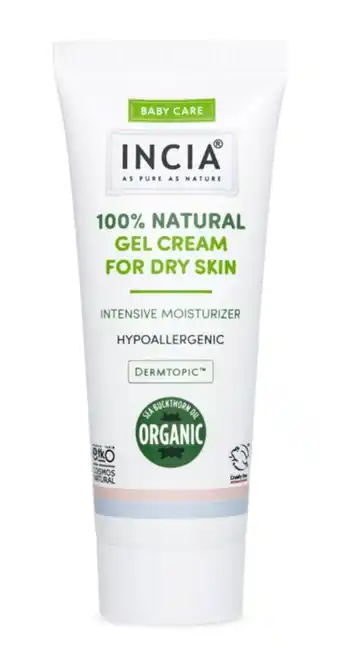 De Online Drogist Incia Baby Care 100% Natural Gel Cream For Dry Skin aanbieding