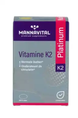 De Online Drogist Mannavital Vitamine K2 Platinum Capsules aanbieding