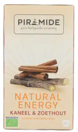De Online Drogist Piramide Natural Energy Kaneel & Zoethout Thee aanbieding