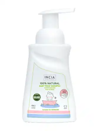 De Online Drogist Incia Hair & Body 100% Natural Baby Foam Shampoo aanbieding