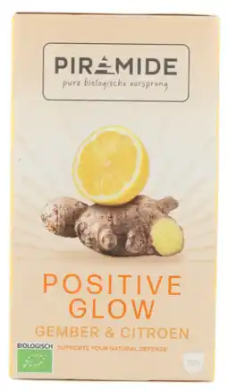 De Online Drogist Piramide Positive Glow Gember & Citroen Thee aanbieding