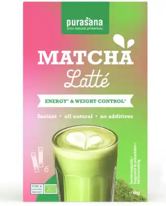 De Online Drogist Purasana Instant Matcha Latte aanbieding