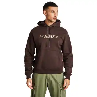 Foot Locker LCKR fleece Heren Hoodies - Bruin - Maat: XS - Katoen Fleece - Foot Locker aanbieding