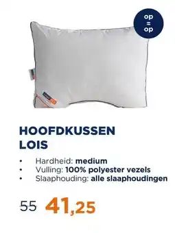 TotaalBED Hoofdkussen Lois | polyester vezels | aanbieding