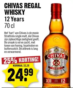 Dirck 3 Chivas regal whisky 12 years aanbieding