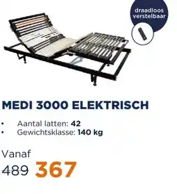 TotaalBED Lattenbodem Medi 3000 elektrisch draadloos | 70x200 aanbieding