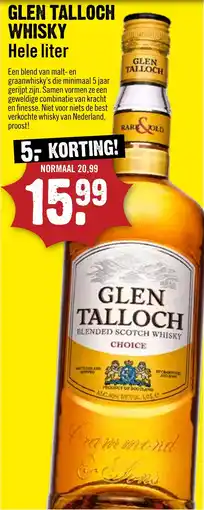 Dirck 3 Glen talloch whisky aanbieding